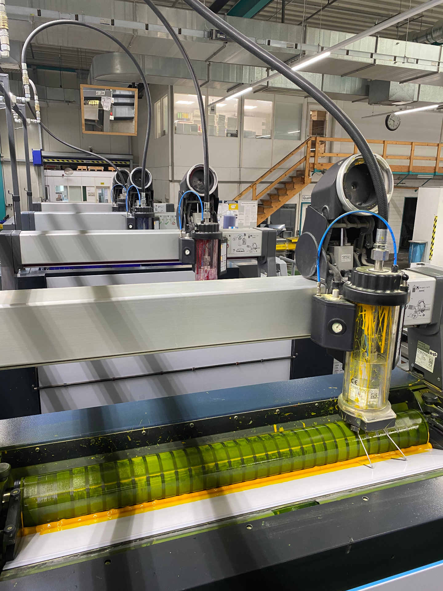 Druckmaschine in der Produktion